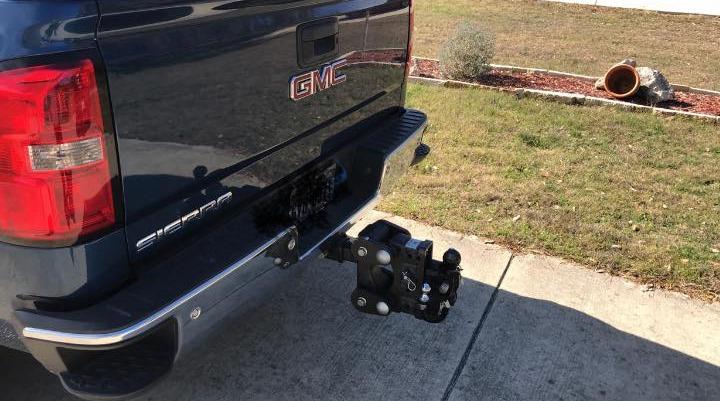 GEN-Y GH-1125 The BOSS Torsion-Flex Adjustable 7.5" Drop Hitch with GH-051 Dual-Ball, GH-032 Pintle Lock for 2.5" Receiver - 16,000 LB Towing Capacity - 1,700 LB Tongue Weight