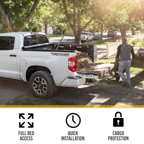 TruXedo TruXport Soft Roll Up Truck Bed Tonneau Cover | 298701 | Fits 2015 - 2023 Ford F-150 8' 2" Bed (97.6") , Black