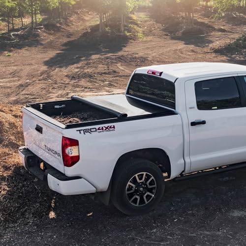 TruXedo TruXport Soft Roll Up Truck Bed Tonneau Cover | 298701 | Fits 2015 - 2023 Ford F-150 8' 2" Bed (97.6") , Black