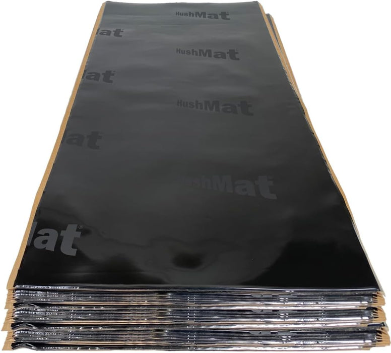 HushMat 10500 Ultra Black Foil Bulk Kit with Damping Pad - 30 Piece