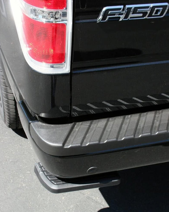 AMP Research 75302-01A BedStep Retractable Bumper Step for 2006-2014 Ford F-150 & Raptor (Excludes Flareside),Black,Large