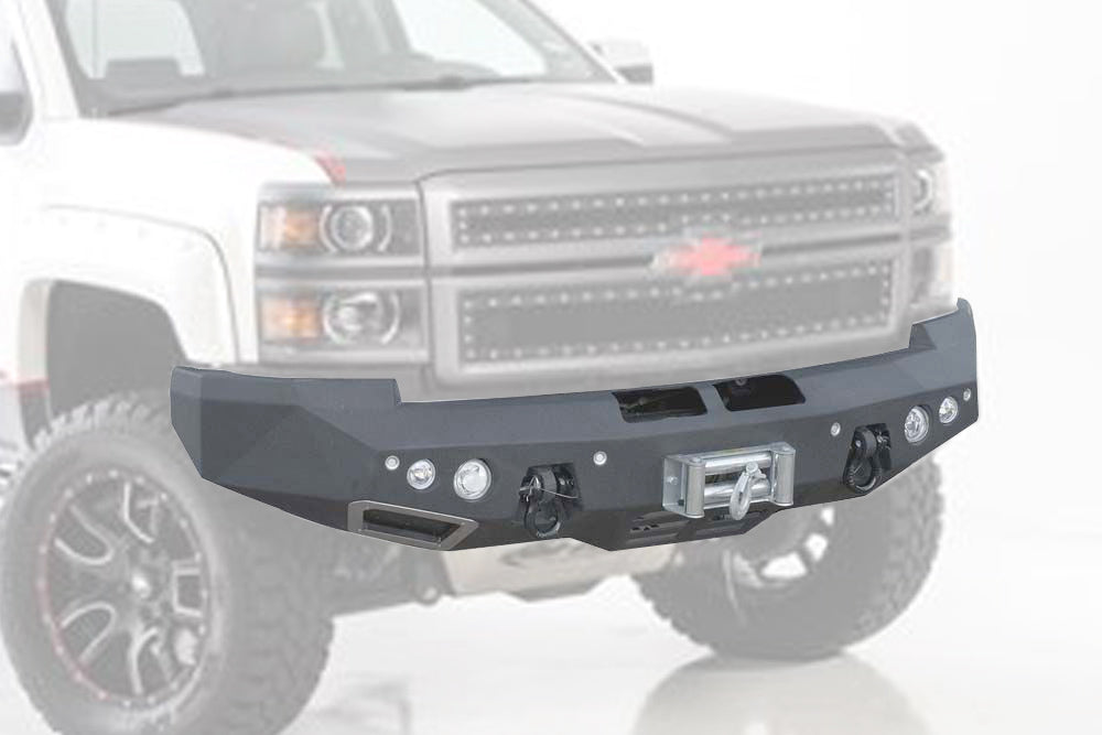 Smittybilt 612830 | M-1 Front Bumper for 2008-2010 Ford F250 / F350 Superduty w/ S4 Spot and Flood Lights