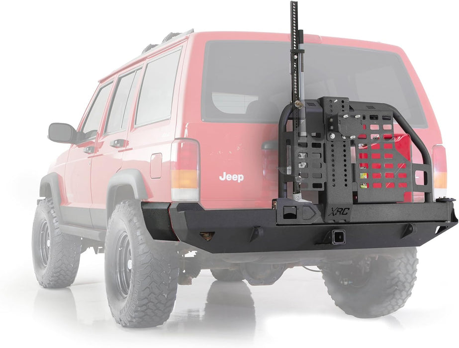 Smittybilt 76851 XRC Rear Bumper and Tire Carrier for 1984-2001 Jeep Cherokee XJ