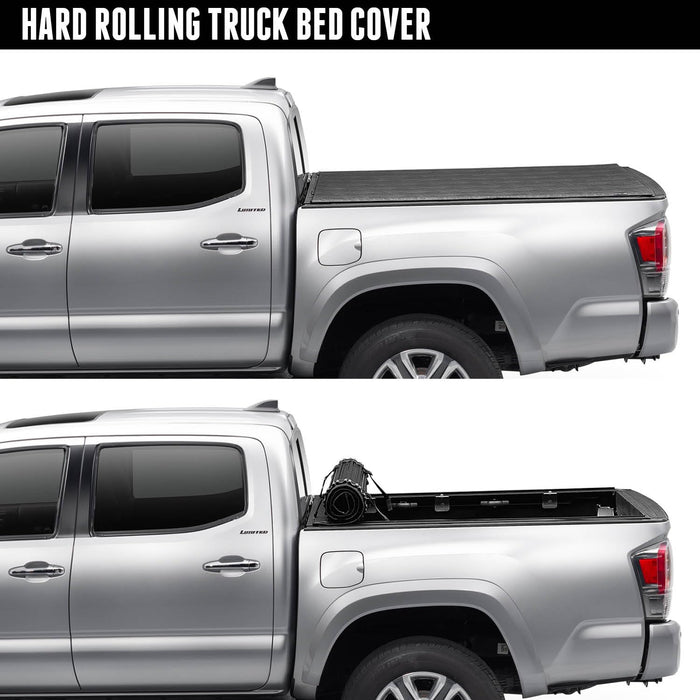 TruXedo Sentry Hard Rolling Truck Bed Tonneau Cover | 1572601 | 2019-2024 Chevy/GMC Silverado/Sierra, works w/ MultiPro/Flex tailgate 6' 7" Bed (79.4")