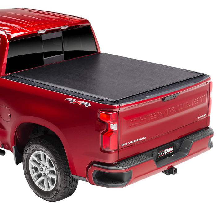 TruXedo Lo Pro Soft Roll Up Truck Bed Tonneau Cover | 572601 | 2019-2024 Chevy/GMC Silverado/Sierra, works w/ MultiPro/Flex tailgate 6' 7" Bed (79.4")