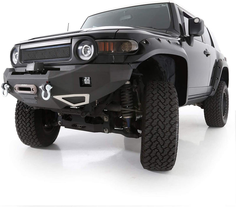 Smittybilt 612850 | M-1 Front Bumper for 2007-2015 Toyota FJ Cruiser w/ S4 Spot and Flood Lights