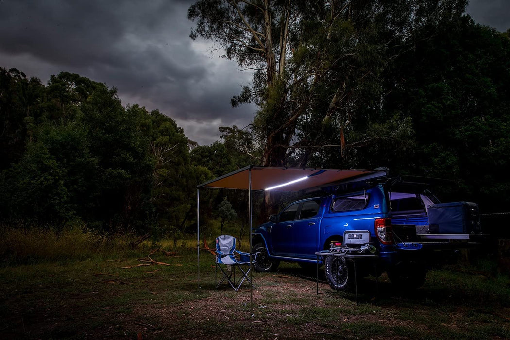 ARB 4x4 814410 | Rooftop Retractable Awning with Led Light Strip (98 x 98")