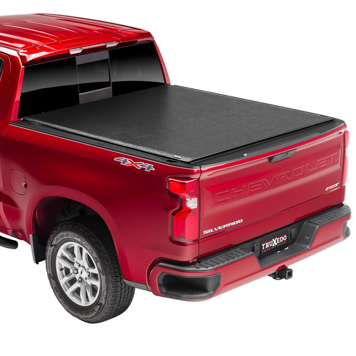 TruXedo Deuce Hybrid Truck Bed Tonneau Cover | 773201 | 2019-2024 Chevy/GMC Silverado/Sierra, works w/ MultiPro/Flex tailgate 6' 7" Bed (79.4")