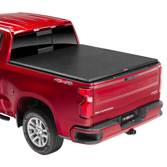 TruXedo TruXport Soft Roll Up Truck Bed Tonneau Cover | 272601 | 2019-2024 Chevy/GMC Silverado/Sierra, works w/ MultiPro/Flex tailgate 6' 7" Bed (79.4")