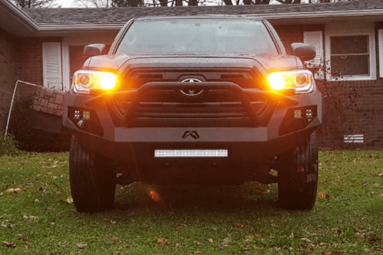 Fab Fours TT16-D3652-1 Toyota Tacoma 2016-2021 Vengeance Front Bumper with Pre-Runner Guard