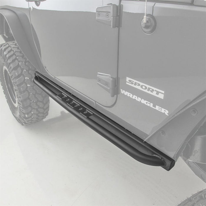 Smittybilt Rock Crawler Side Armor (Black) - 76633 | Jeep Wrangler 2007-2018