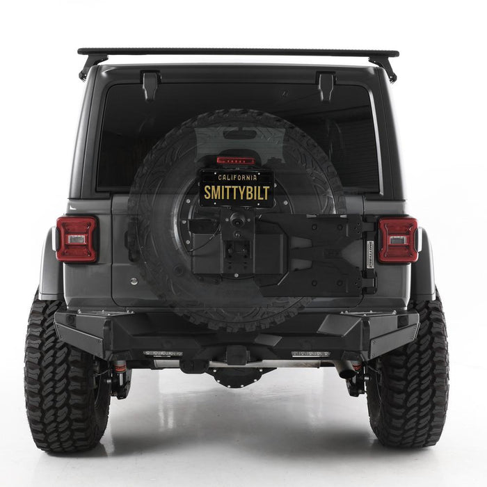 Smittybilt HD Adjustable Pivot Tire Carrier - 7743 | Jeep Wrangler 2018-2022