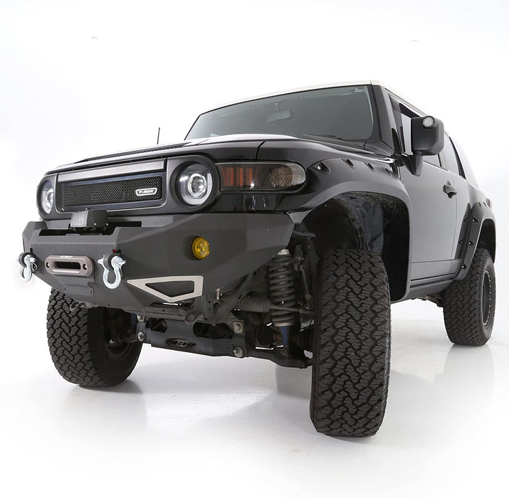 Smittybilt 612850 | M-1 Front Bumper for 2007-2015 Toyota FJ Cruiser w/ S4 Spot and Flood Lights