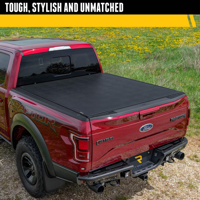 TruXedo Sentry Hard Rolling Truck Bed Tonneau Cover | 1572601 | 2019-2024 Chevy/GMC Silverado/Sierra, works w/ MultiPro/Flex tailgate 6' 7" Bed (79.4")