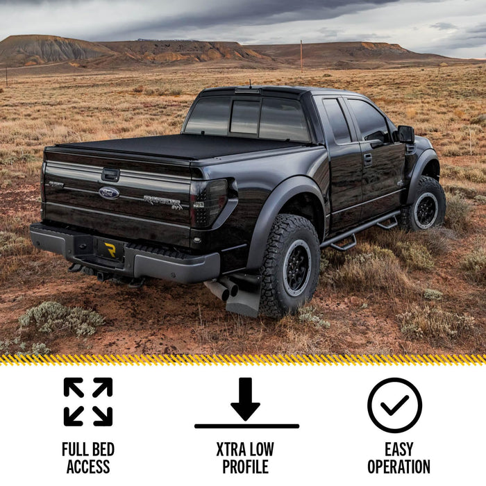 TruXedo Pro X15 Soft Roll Up Truck Bed Tonneau Cover | 1472601 | 2019-2024 Chevy/GMC Silverado/Sierra, works w/ MultiPro/Flex tailgate 6' 7" Bed (79.4")