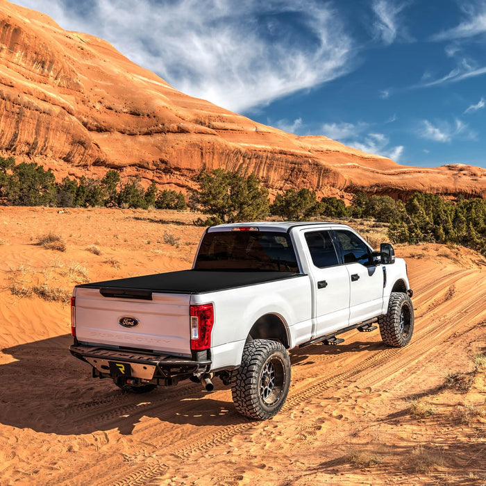 TruXedo Sentry CT Hard Rolling Truck Bed Tonneau Cover | 1572616 | 2019-2024 Chevy/GMC Silverado/Sierra, works w/ MultiPro/Flex tailgate 6' 7" Bed (79.4")