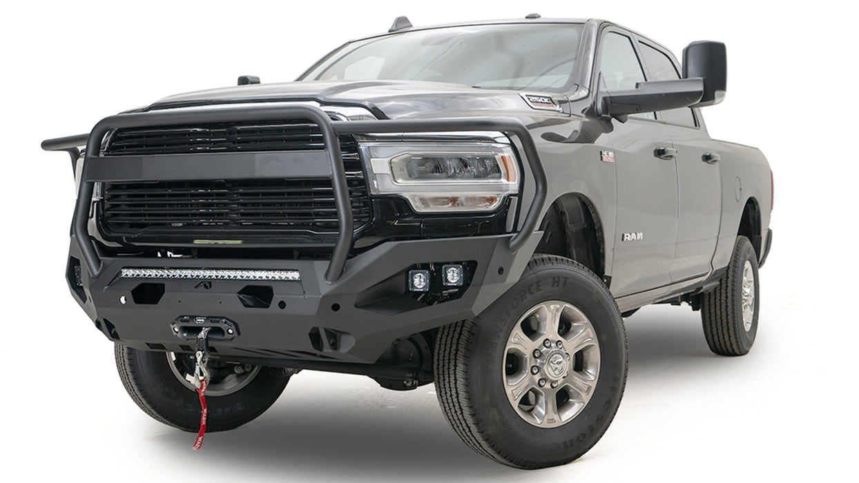 Fab Fours DR10-X2951-1 Matrix Front Bumper w/ Sensor Holes | 2010-2018 Dodge Ram 2500/3500; 2010 Dodge Ram 2500/3500