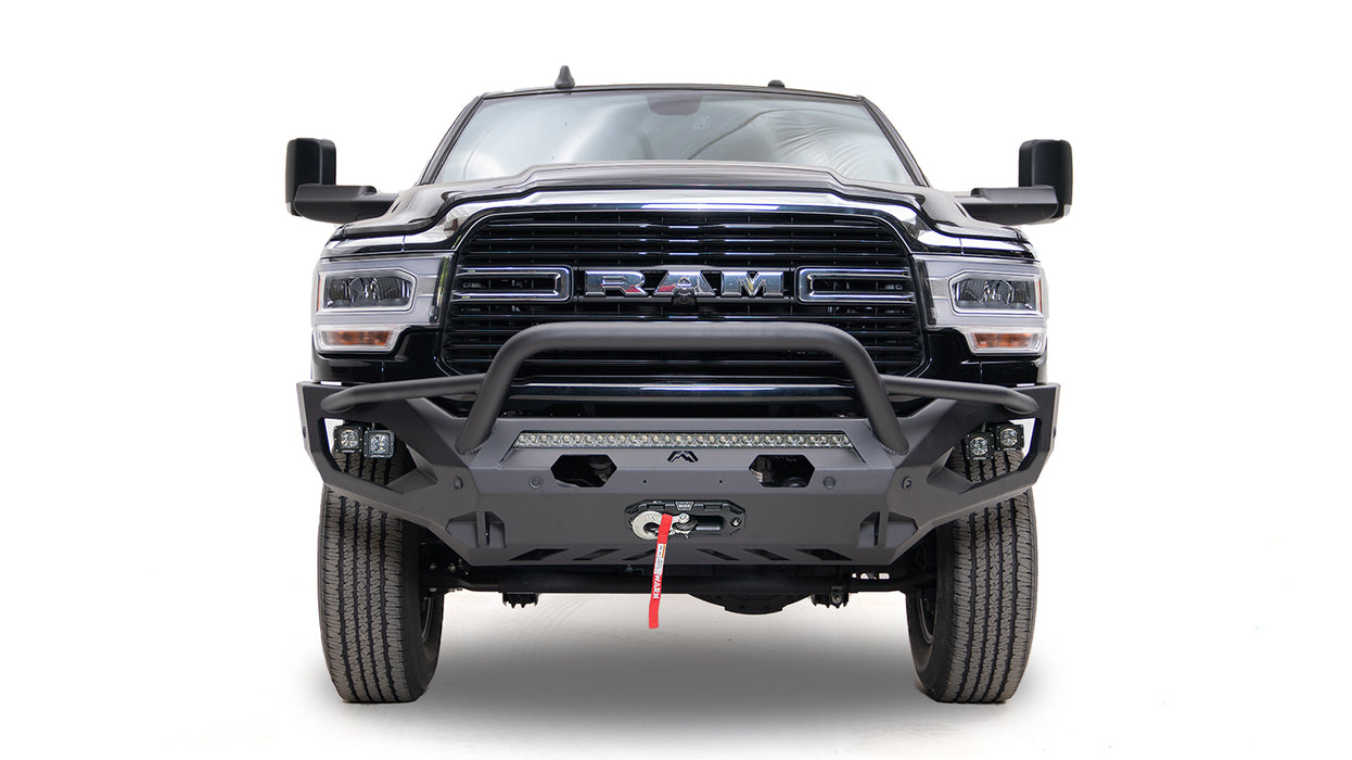 Fab Fours DR10-X2951-1 Matrix Front Bumper w/ Sensor Holes | 2010-2018 Dodge Ram 2500/3500; 2010 Dodge Ram 2500/3500