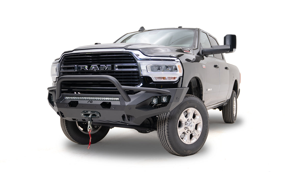 Fab Fours DR10-X2951-1 Matrix Front Bumper w/ Sensor Holes | 2010-2018 Dodge Ram 2500/3500; 2010 Dodge Ram 2500/3500