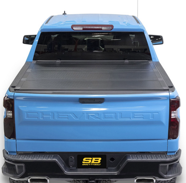 Smittybilt Bed Guard Folding Tonneau Cover - 2710001 | Chevrolet; GMC 2019-2022