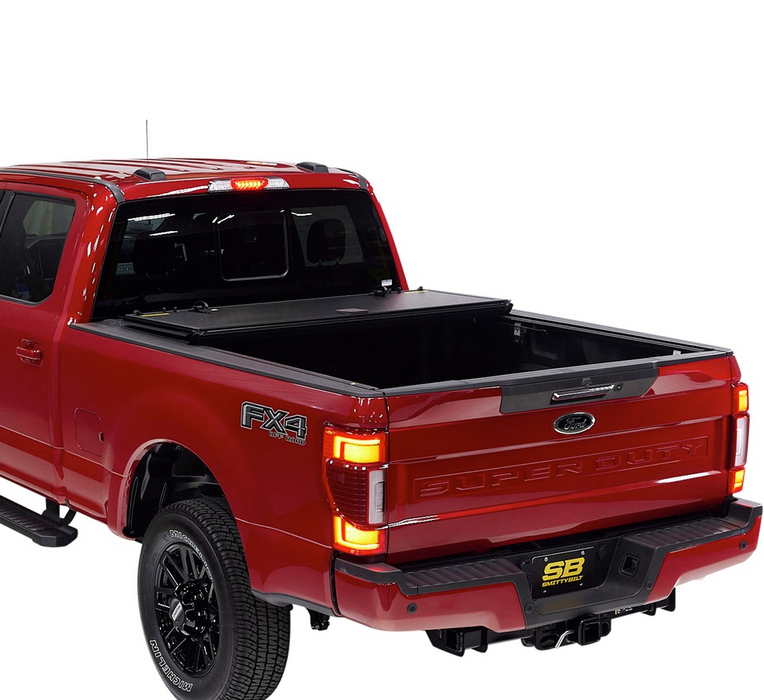 Smittybilt Bed Guard Folding Tonneau Cover - 2730002 | Ford F-250 Super Duty; F-350 Super Duty 2017-2022