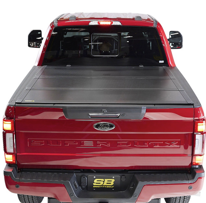 Smittybilt Bed Guard Folding Tonneau Cover - 2730002 | Ford F-250 Super Duty; F-350 Super Duty 2017-2022