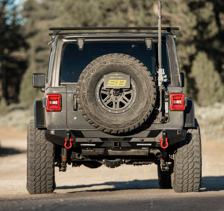 Smittybilt HD Adjustable Pivot Tire Carrier - 7743 | Jeep Wrangler 2018-2022