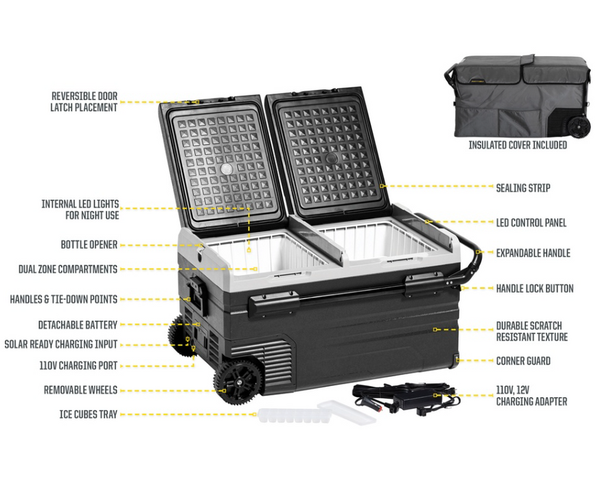 Smittybilt Basecamp 75L Fridge/Freezer - 2989