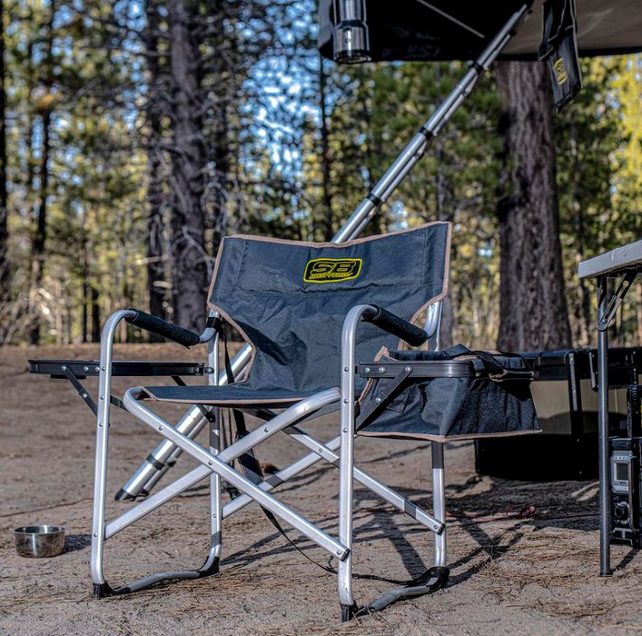Smittybilt Camping Chair w/ Cooler and Table (Gray) - 2841