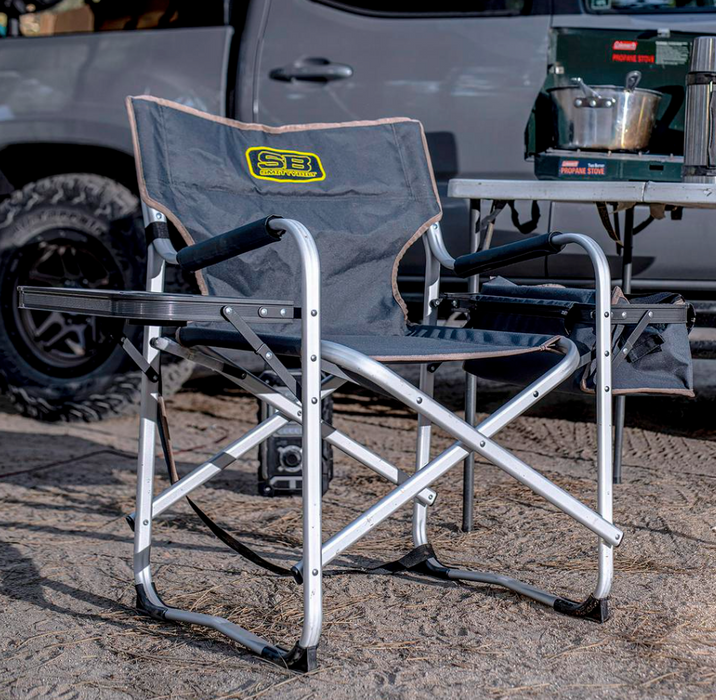 Smittybilt Camping Chair w/ Cooler and Table (Gray) - 2841