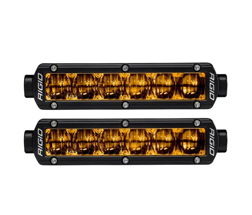 Rigid Industries 906704 SR-Series DOT/SAE J583 6-inch Selective Yellow LED Fog Light Pair