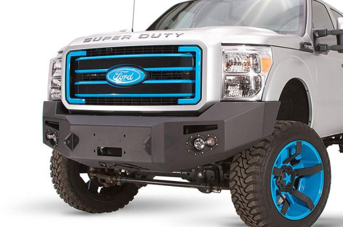 Fab Fours FS11-A2551-1 Winch Front Bumper w/ Sensor Holes for Ford F250/F350 2011-2016