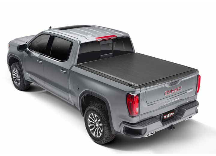 TruXedo Lo Pro Soft Roll Up Truck Bed Tonneau Cover | 572601 | 2019-2024 Chevy/GMC Silverado/Sierra, works w/ MultiPro/Flex tailgate 6' 7" Bed (79.4")