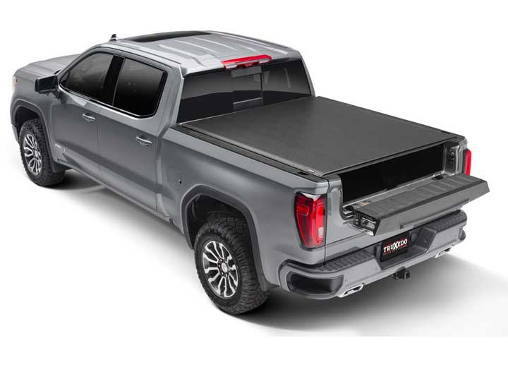 TruXedo Lo Pro Soft Roll Up Truck Bed Tonneau Cover | 572601 | 2019-2024 Chevy/GMC Silverado/Sierra, works w/ MultiPro/Flex tailgate 6' 7" Bed (79.4")