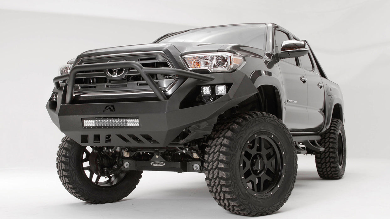 Fab Fours TT16-D3652-1 Toyota Tacoma 2016-2021 Vengeance Front Bumper with Pre-Runner Guard