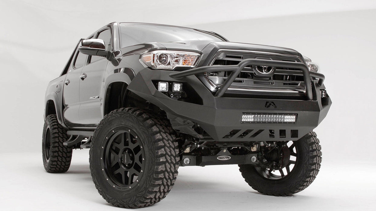 Fab Fours TT16-D3652-1 Toyota Tacoma 2016-2021 Vengeance Front Bumper with Pre-Runner Guard