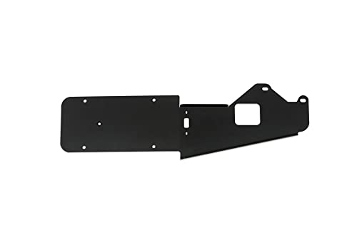 Rear License Plate Relocation Bracket for 2021-2023 Ford Bronco | Bolts to OEM Tire Carrier & Corner Bolts | Compatible with Aftermarket Rear Bumper | Quick & Easy Installation | DV8 Offroad