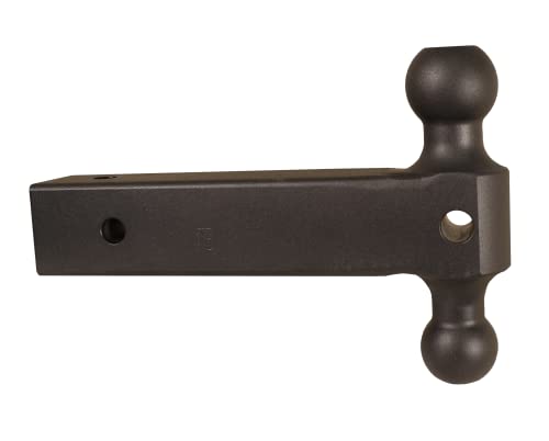 GEN-Y GH-064 Extended Dual Ball Mount, Solid Steel 2.5" Shank, 12" Length, 2-5/16" & 2" Ball