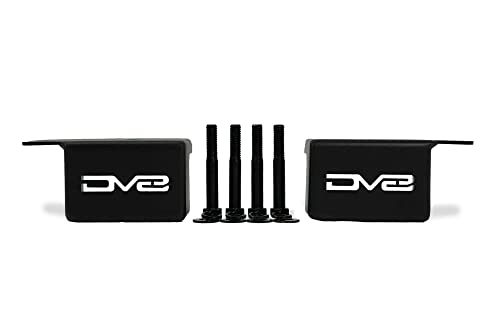 DV8 Offroad Crash Bar Caps with Accessory Mount for 2021-2022 Ford Bronco | Fits Up to 35" Tires | Cleans up Unfinished Crash Bars | Mounts LED Pod Lights, Rock Lights, RGB Accent Lights, or GoPro