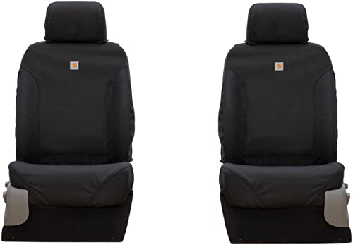 Covercraft Carhartt Super Dux SeatSaver Custom Seat Covers | SSC2412COBK | 1st Row Bucket Seats | Compatible with 2009-2014 Ford F-150, 2011-2016 F-250/F-350 | Black