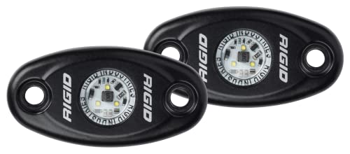 Rigid Industries 482073 A-Series High Power Pair Warm White Light With Black Housing: Compact LED Light