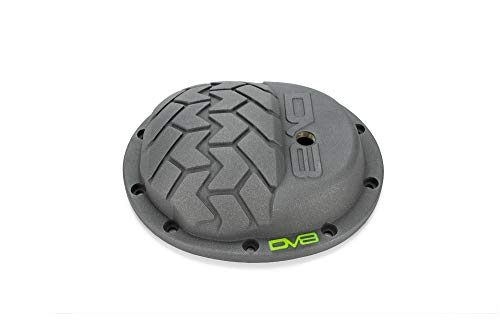 DV8 Offroad | D-JP-110001-D30 | Differential Cover fits 2007-18 Wrangler JK with Dana 30 Axle | Increased Oil Capacity | Added Structural Rigidity | Tire Tread Pattern | Grey Powder Coat