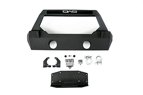 FS-25 Front Bumper for Jeep Wrangler | Stubby Profile | Winch Plate & D-Rings Included | Integrated Bull Bar | Front Bumper Adapter Required for Jeep Wrangler JL & Gladiator JT | DV8 Offroad