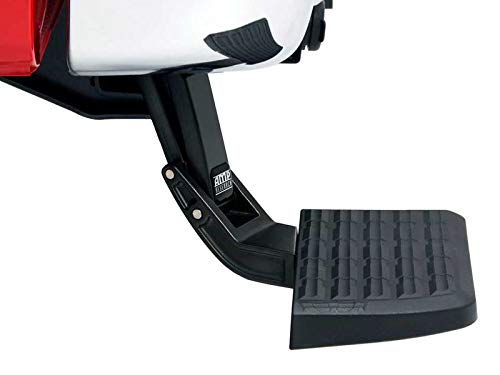 AMP Research 75308-01A BedStep Retractable Bumper Step for 2011-2014 Silverado & Sierra 2500/3500 Black, Large