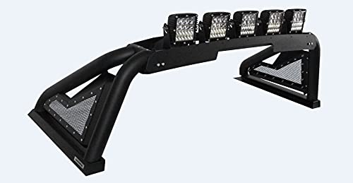 Go Rhino! Sport Bar 2.0 - Complete Kit Sport Bar + Power Actuated Retractable Light Mount,Black