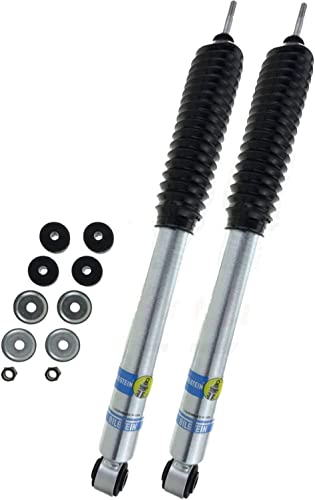 Bilstein 24-185776 24-191203 Set of 4 B8 5100 Series Monotube Replacement Gas Charged Shock Absorbers for 03-10 Dodge Ram 2500 4WD 0-2.5 Inch Front and 0-1 Inch Rear Lift