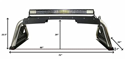 Go Rhino! 911600T 911600T Textured Black Sports Bar 2.0 - Complete Kit (Sports Bar and Power Actuated Retractable Light Mount), 1 Pack