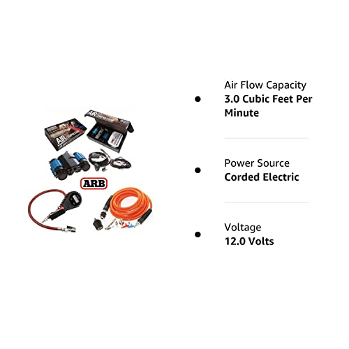 ARB 12 Volt Twin Air Compressor and Tire Inflation Kit with Digital Tire Inflator - High Performance 4X4