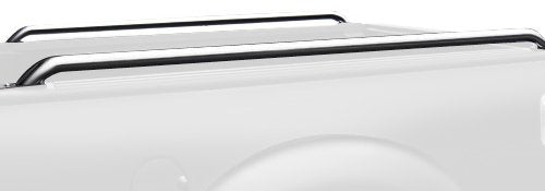 Go Rhino 8127C 62.5 Inch Steel Stake Pocket Mount Truck Bed Side Bar Tie Down Rails, Chrome Finish