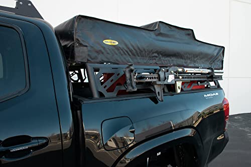 DV8 Offroad Overland Bed Rack for 2005-2023 Tacoma & 2020-2023 Gladiator JT | Perfect for Rooftop Tent | 500lb Rating | Multiple Accessory Mounts | Low Profile | Aerodynamic